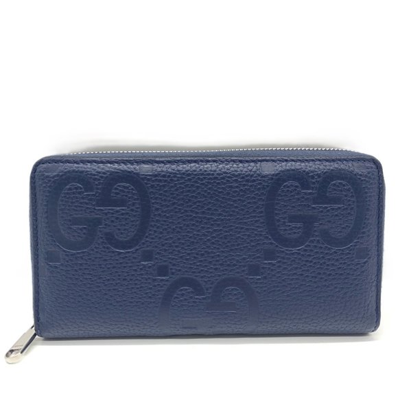 GUCCI Navy Leather Wallet - Picture 1 of 6